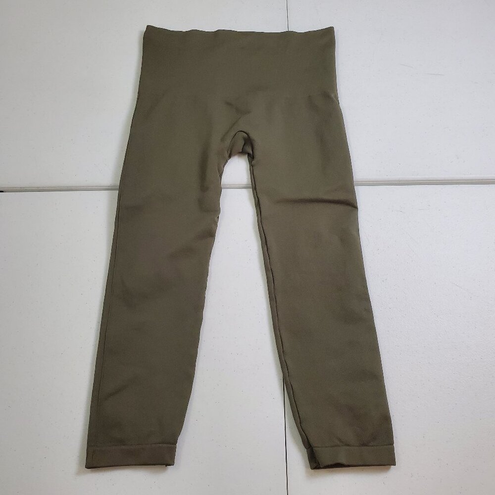 Spanx Shapewear Ankle Leggings Green Women's Size 1X